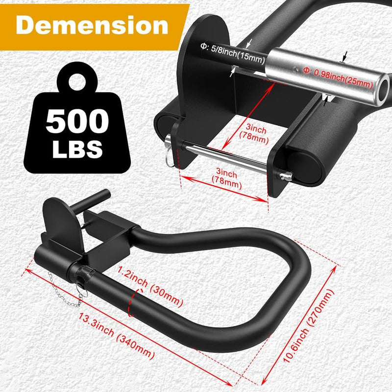 Załaduj obraz do przeglądarki galerii, Dip bar bevestiging 2 stuks voor power rack met multi-grip – dip handles – fitness accessoire - happygetfit.com
