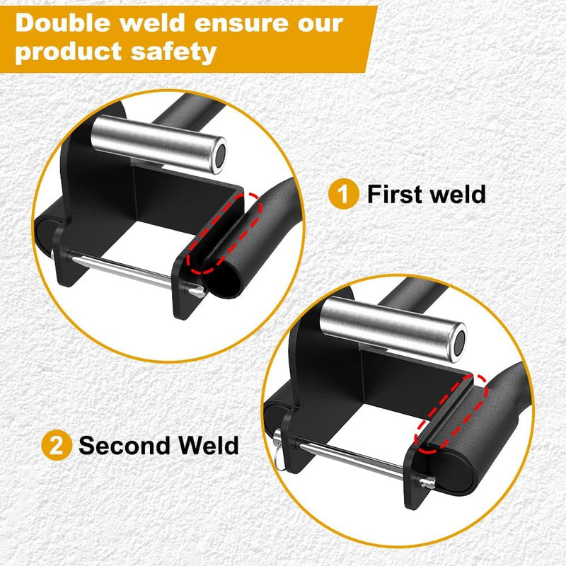 Załaduj obraz do przeglądarki galerii, Dip bar bevestiging 2 stuks voor power rack met multi-grip – dip handles – fitness accessoire - happygetfit.com
