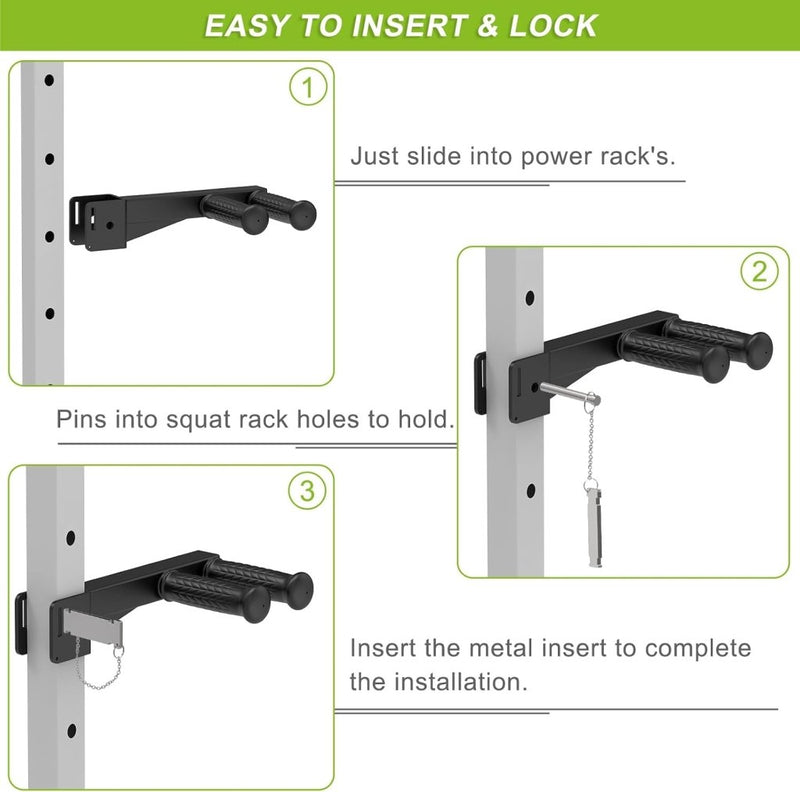 Załaduj obraz do przeglądarki galerii, Dip bar bevestiging voor 5x5 cm power rack tot 227 kg – dip handles – fitness accessoire - happygetfit.com

