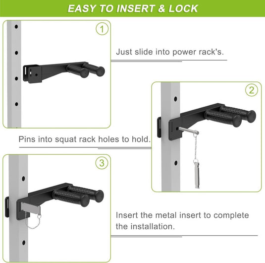 Dip bar bevestiging voor 5x5 cm power rack tot 227 kg – dip handles – fitness accessoire - happygetfit.com