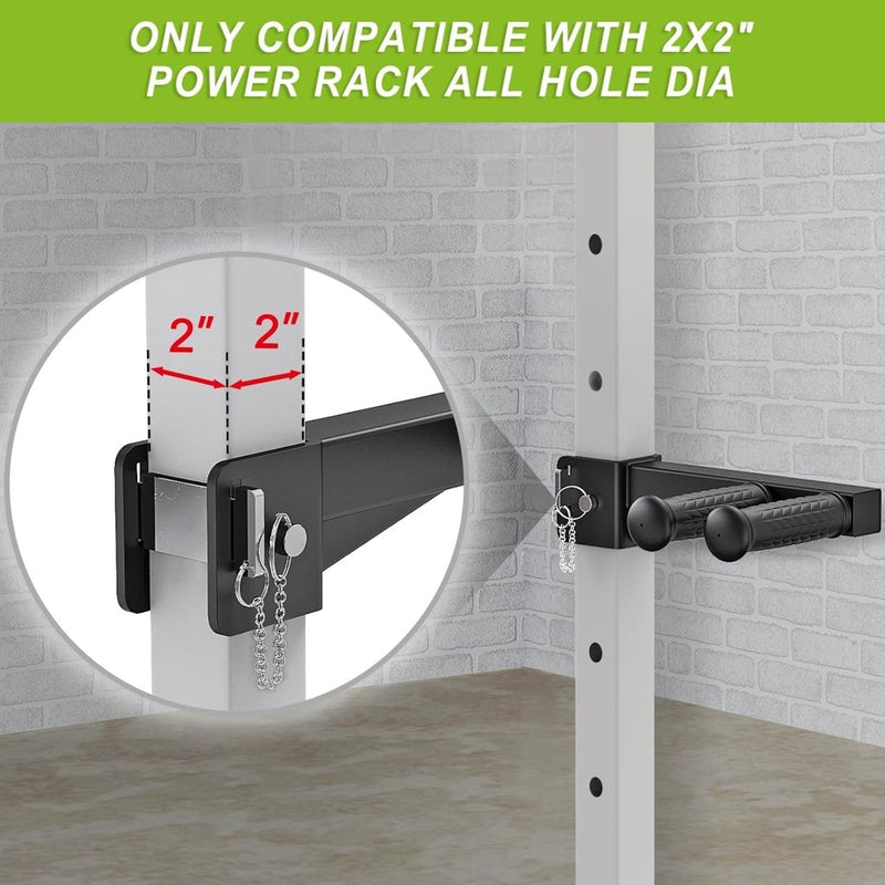Załaduj obraz do przeglądarki galerii, Dip bar bevestiging voor 5x5 cm power rack tot 227 kg – dip handles – fitness accessoire - happygetfit.com
