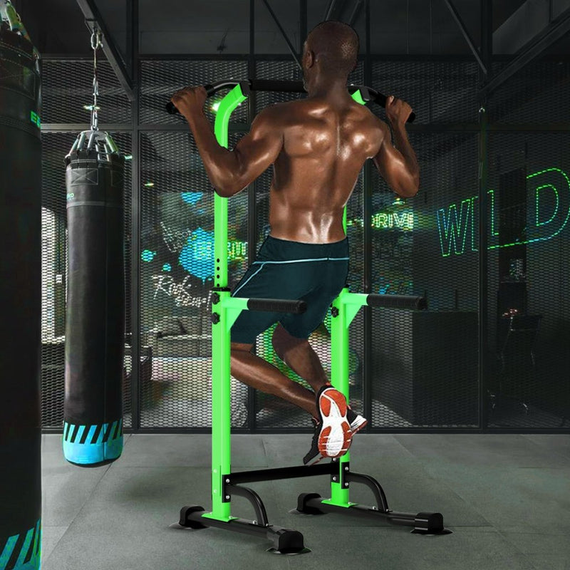 Load image into Gallery viewer, DlandHome Power Tower Pull Up Dip Station Multi-Function Fitness Equipment for Strength Training Adjustable Height Dip Stand for Home Gym - happygetfit.com
