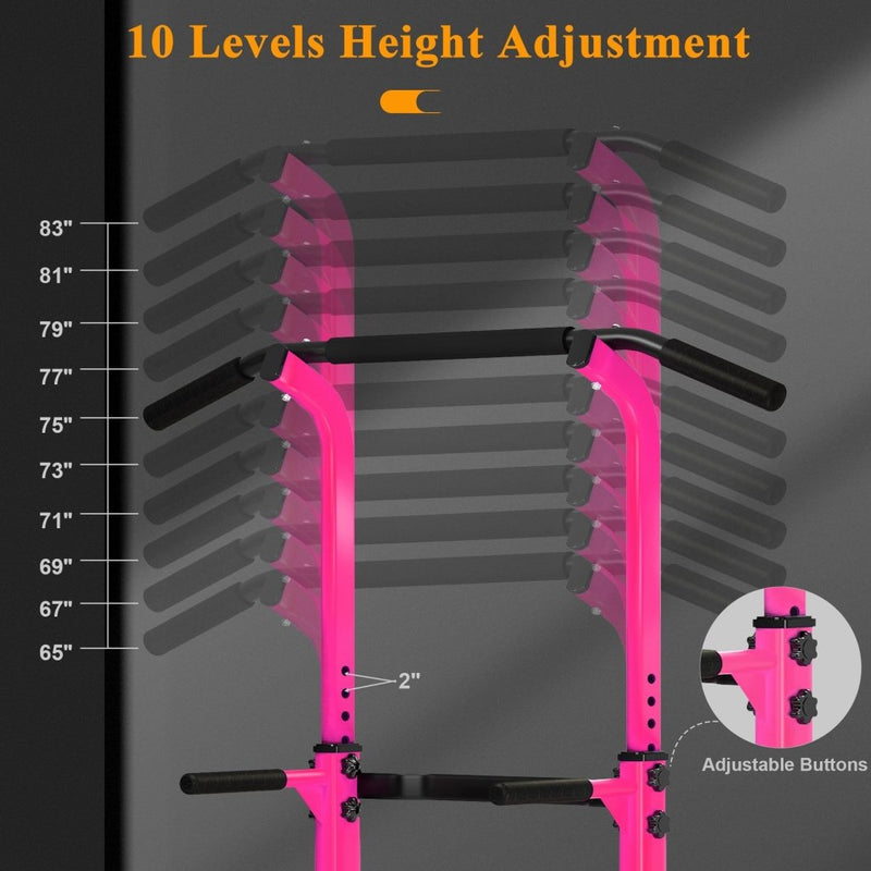 Load image into Gallery viewer, DlandHome Power Tower Pull Up Dip Station Multi-Function Fitness Equipment for Strength Training Adjustable Height Dip Stand for Home Gym - happygetfit.com
