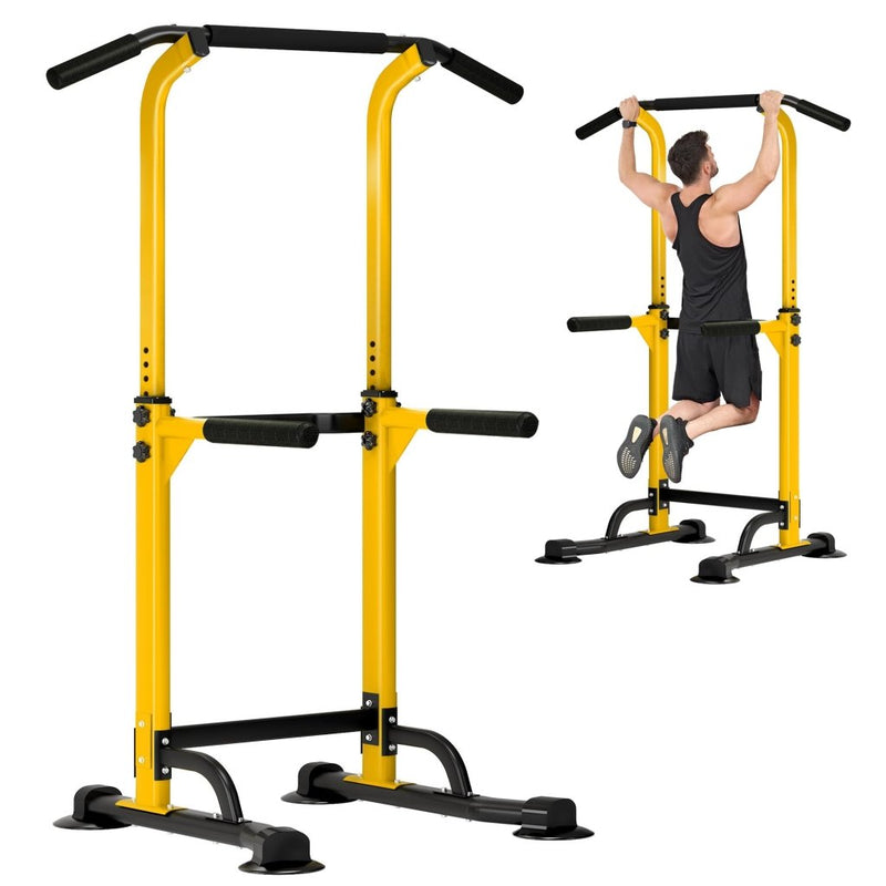 Load image into Gallery viewer, DlandHome Power Tower Pull Up Dip Station Multi-Function Fitness Equipment for Strength Training Adjustable Height Dip Stand for Home Gym - happygetfit.com
