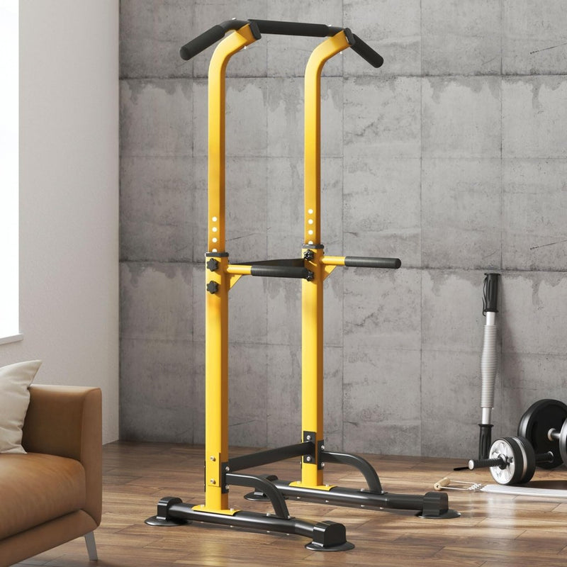 Load image into Gallery viewer, DlandHome Power Tower Pull Up Dip Station Multi-Function Fitness Equipment for Strength Training Adjustable Height Dip Stand for Home Gym - happygetfit.com
