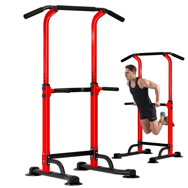 Load image into Gallery viewer, DlandHome Power Tower Pull Up Dip Station Multi-Function Fitness Equipment for Strength Training Adjustable Height Dip Stand for Home Gym - happygetfit.com
