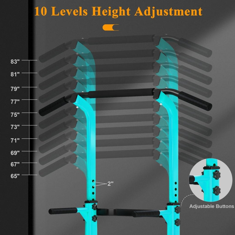 Load image into Gallery viewer, DlandHome Power Tower Pull Up Dip Station Multi-Function Fitness Equipment for Strength Training Adjustable Height Dip Stand for Home Gym - happygetfit.com
