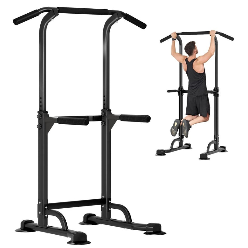 Load image into Gallery viewer, DlandHome Power Tower Pull Up Dip Station Multi-Function Fitness Equipment for Strength Training Adjustable Height Dip Stand for Home Gym - happygetfit.com
