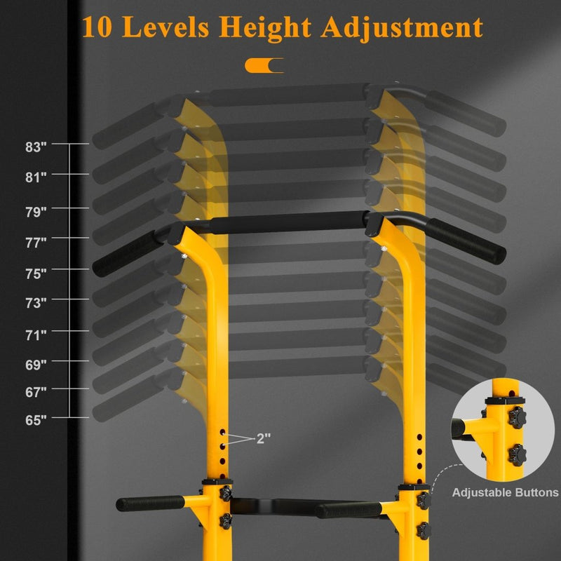 Load image into Gallery viewer, DlandHome Power Tower Pull Up Dip Station Multi-Function Fitness Equipment for Strength Training Adjustable Height Dip Stand for Home Gym - happygetfit.com
