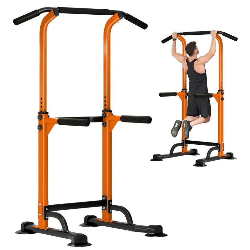 Load image into Gallery viewer, DlandHome Power Tower Pull Up Dip Station Multi-Function Fitness Equipment for Strength Training Adjustable Height Dip Stand for Home Gym - happygetfit.com

