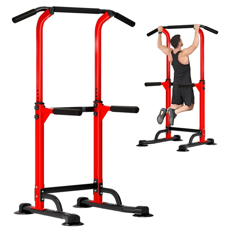 Load image into Gallery viewer, DlandHome Power Tower Pull Up Dip Station Multi-Function Fitness Equipment for Strength Training Adjustable Height Dip Stand for Home Gym - happygetfit.com
