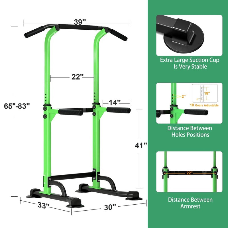 Load image into Gallery viewer, DlandHome Power Tower Pull Up Dip Station Multi-Function Fitness Equipment for Strength Training Adjustable Height Dip Stand for Home Gym - happygetfit.com

