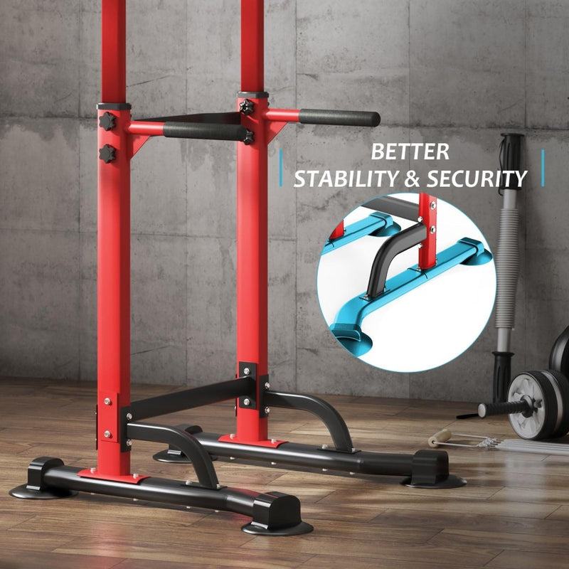 Load image into Gallery viewer, DlandHome Power Tower Pull Up Dip Station Multi-Function Fitness Equipment for Strength Training Adjustable Height Dip Stand for Home Gym - happygetfit.com
