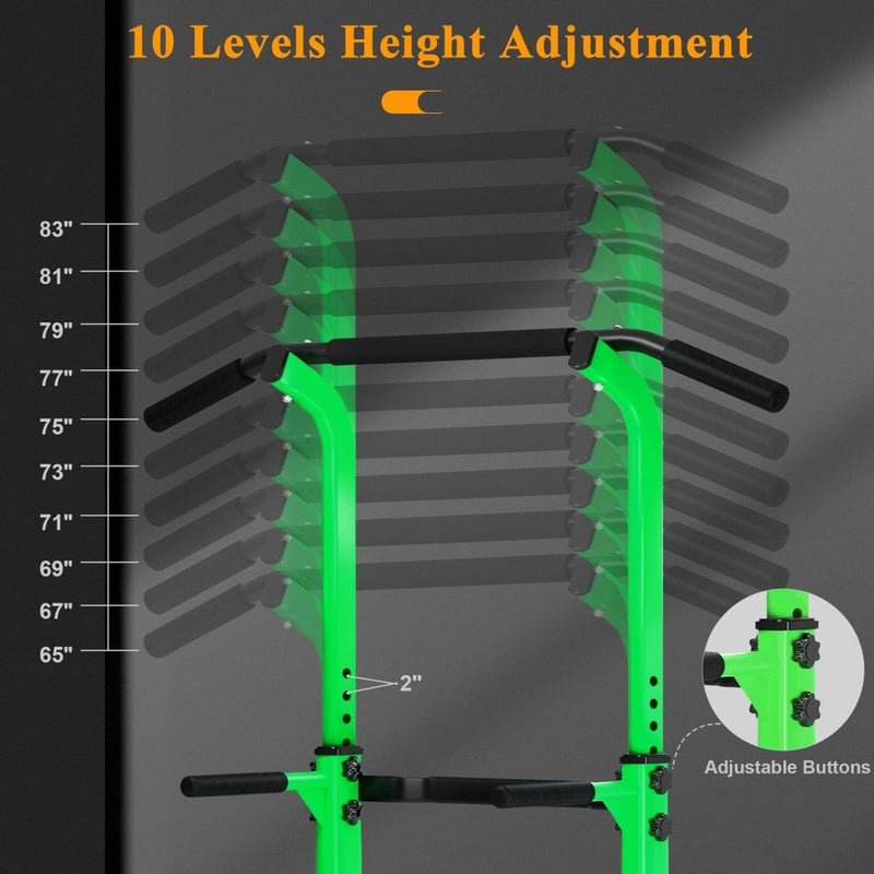 Load image into Gallery viewer, DlandHome Power Tower Pull Up Dip Station Multi-Function Fitness Equipment for Strength Training Adjustable Height Dip Stand for Home Gym - happygetfit.com
