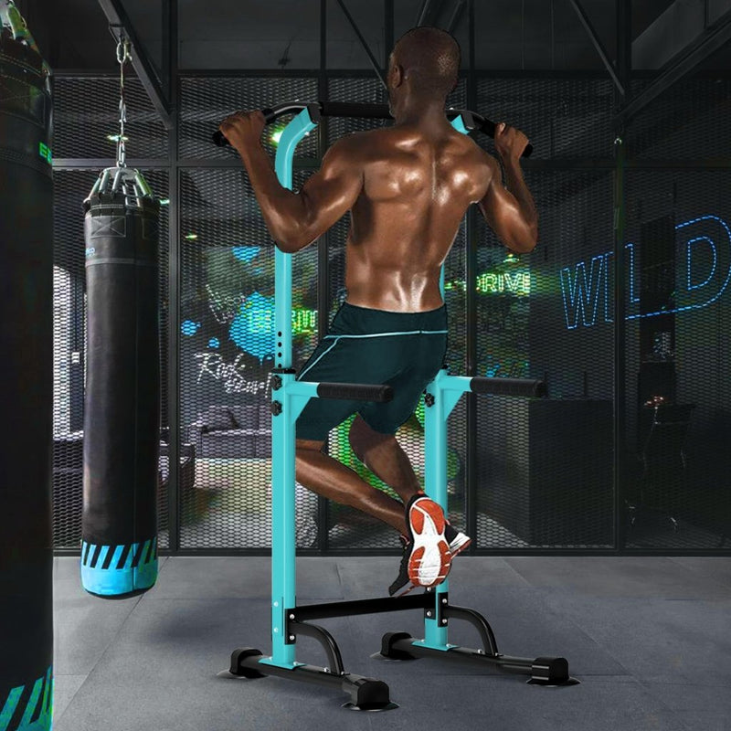 Load image into Gallery viewer, DlandHome Power Tower Pull Up Dip Station Multi-Function Fitness Equipment for Strength Training Adjustable Height Dip Stand for Home Gym - happygetfit.com
