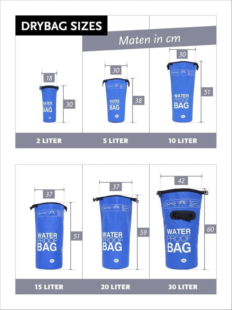 Laad afbeelding in Galerijviewer, DonDon waterdichte outdoor dry bag zak droge zak bescherming tegen water droge zak voor uw waardevolle spullen - happygetfit.com
