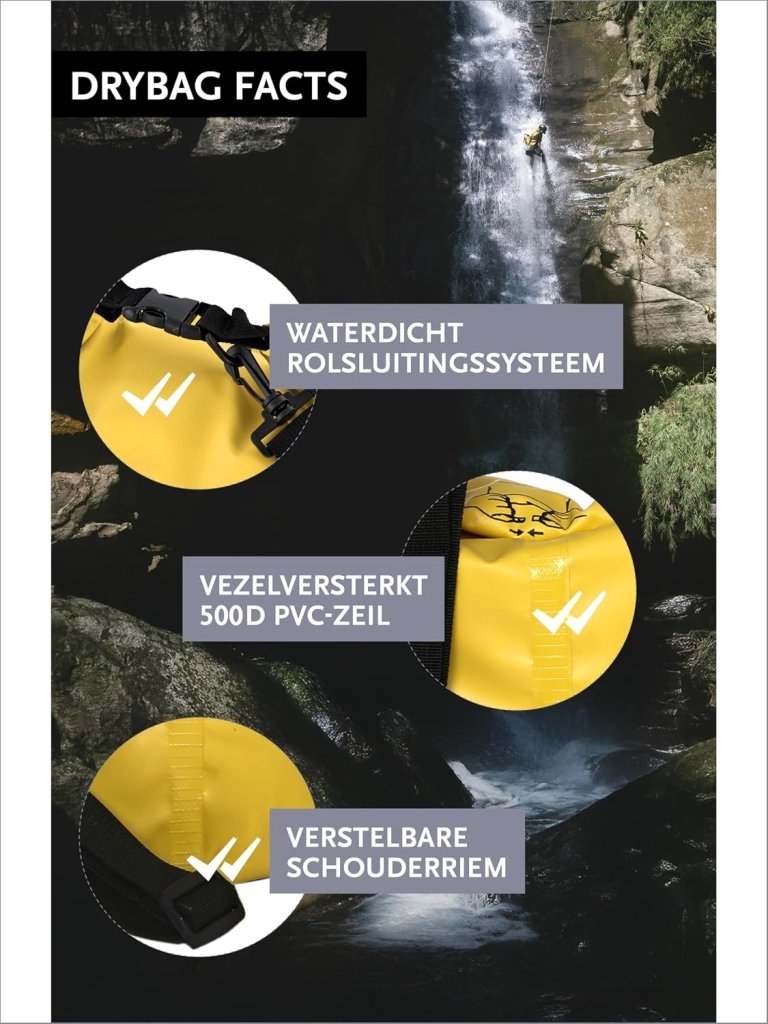 Laad afbeelding in Galerijviewer, DonDon waterdichte outdoor dry bag zak droge zak bescherming tegen water droge zak voor uw waardevolle spullen - happygetfit.com
