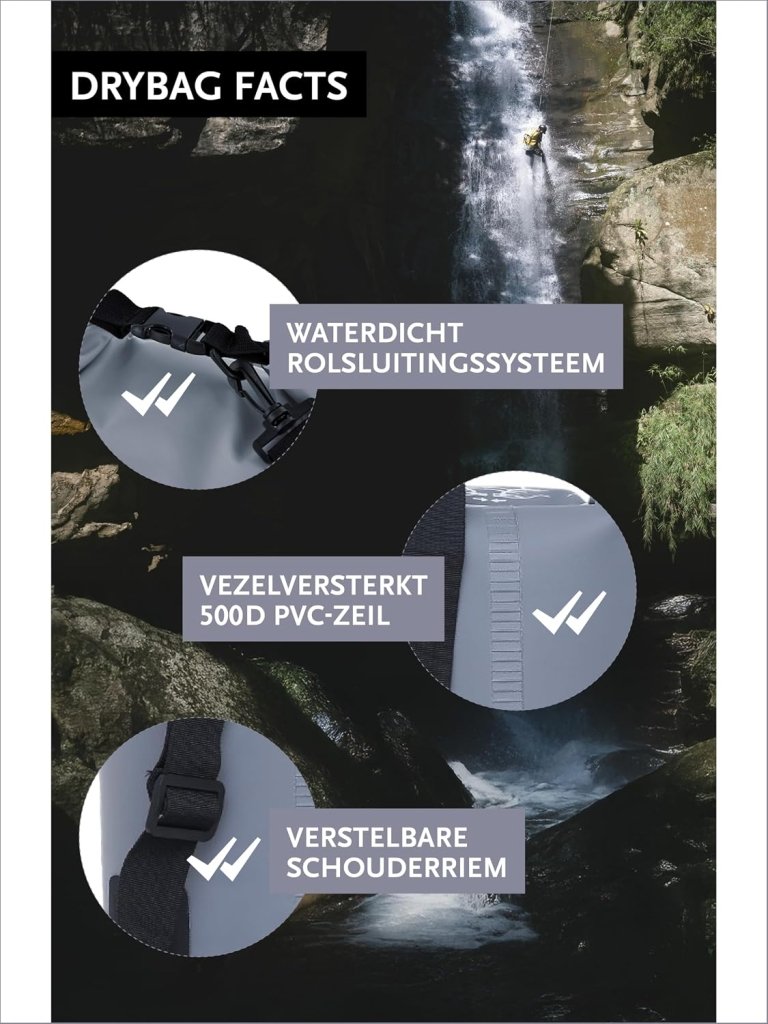 Laad afbeelding in Galerijviewer, DonDon waterdichte outdoor dry bag zak droge zak bescherming tegen water droge zak voor uw waardevolle spullen - happygetfit.com
