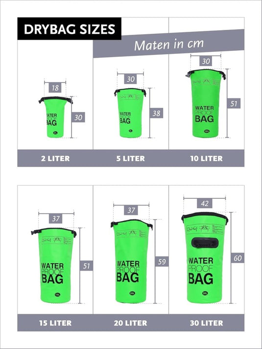 DonDon waterdichte outdoor dry bag zak droge zak bescherming tegen water droge zak voor uw waardevolle spullen - happygetfit.com