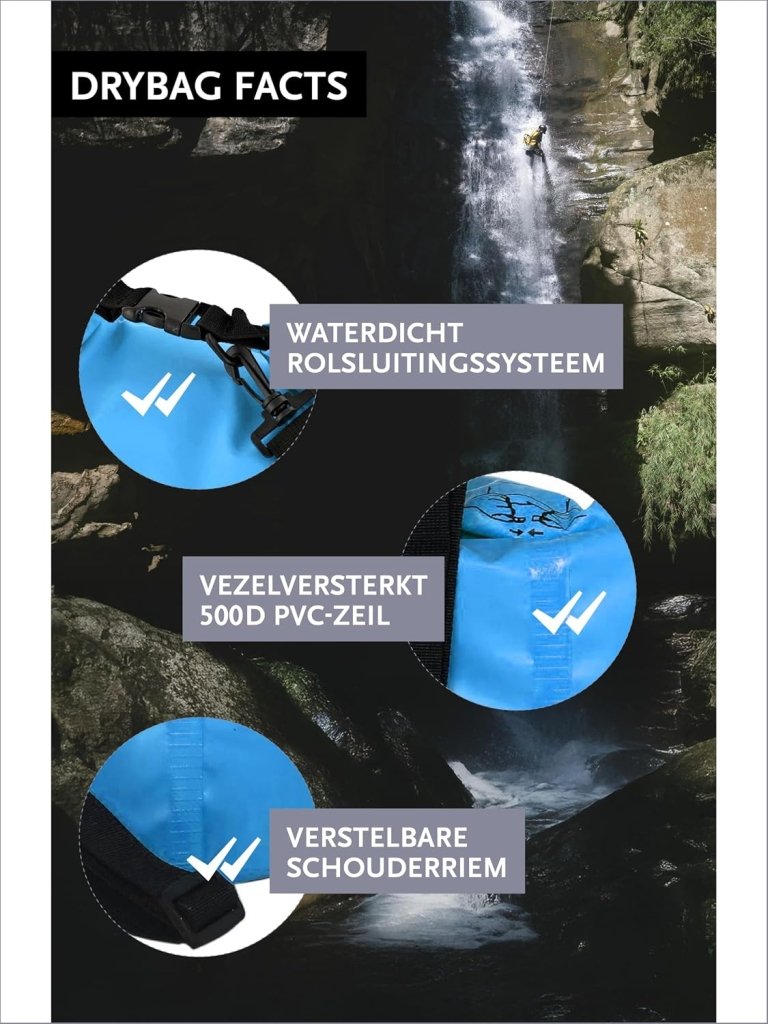 Laad afbeelding in Galerijviewer, DonDon waterdichte outdoor dry bag zak droge zak bescherming tegen water droge zak voor uw waardevolle spullen - happygetfit.com
