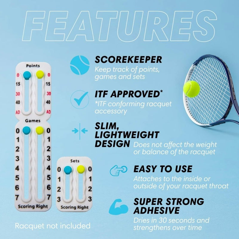 Laad afbeelding in Galerijviewer, Draagbare puntenteller tennis &amp; padel – ITF - conform &amp; ultralicht - happygetfit.com
