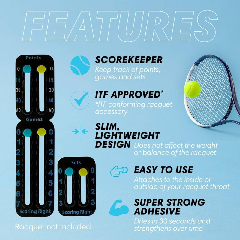 Laad afbeelding in Galerijviewer, Draagbare puntenteller tennis &amp; padel – ITF - conform &amp; ultralicht - happygetfit.com
