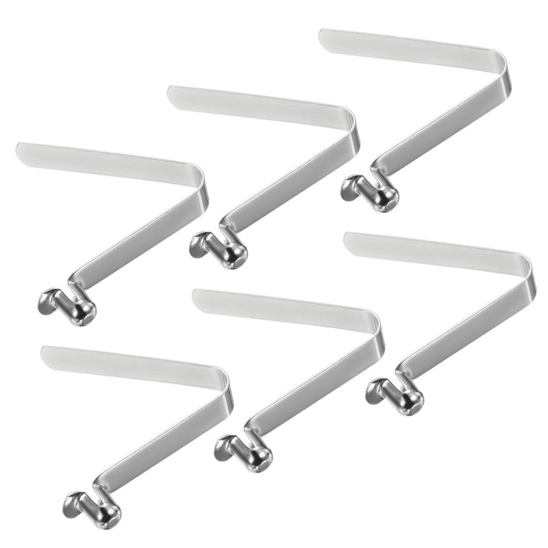 Laden Sie das Bild in Galerie -Viewer, Drukknop veerclips 6 stuks 10,5 x 7,5 mm van staal – buisclips – kajak camping accessoires - happygetfit.com
