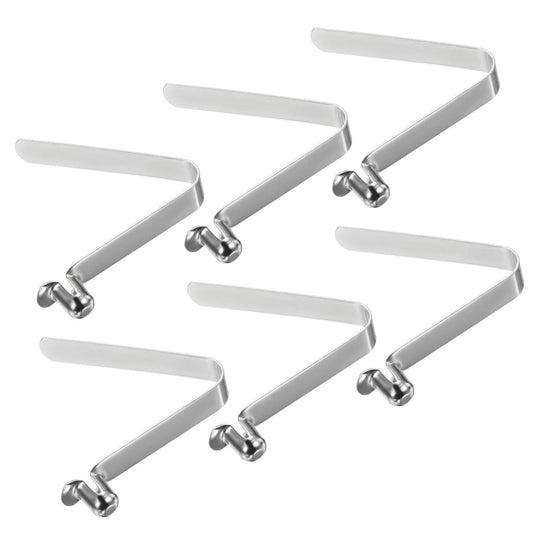 Drukknop veerclips 6 stuks 10,5 x 7,5 mm van staal – buisclips – kajak camping accessoires - happygetfit.com