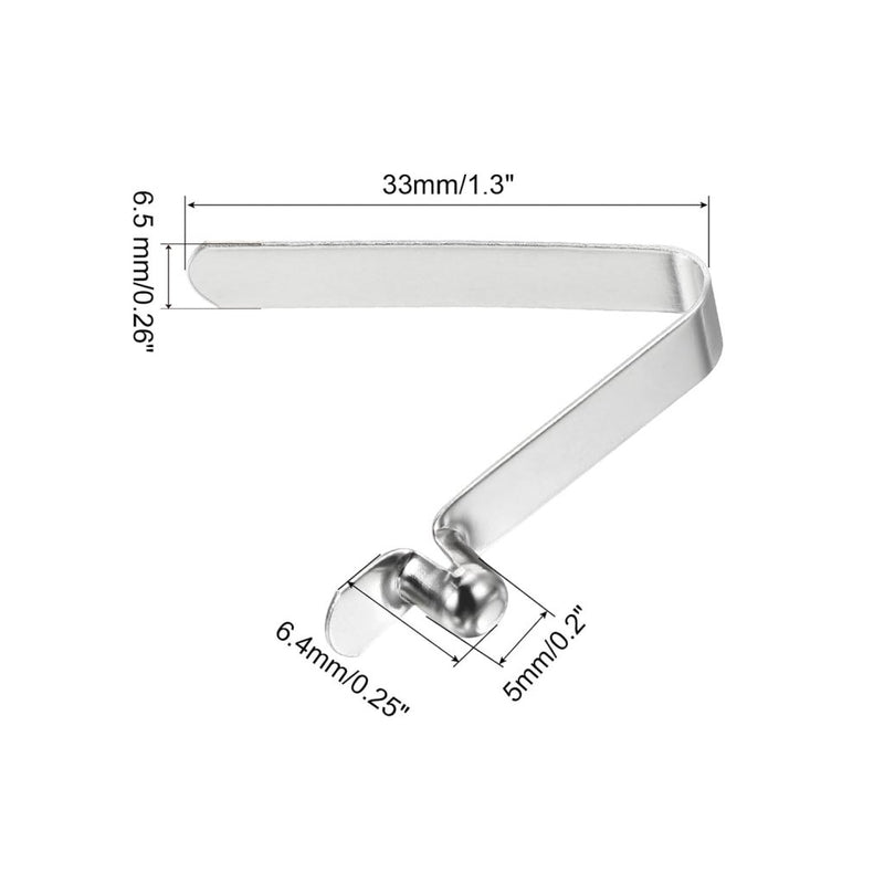 Laden Sie das Bild in Galerie -Viewer, Drukknop veerclips 6 stuks 10,5 x 7,5 mm van staal – buisclips – kajak camping accessoires - happygetfit.com
