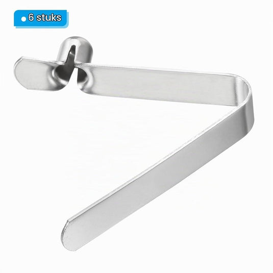 Drukknop veerclips 6 stuks 10,5 x 7,5 mm van staal – buisclips – kajak camping accessoires - happygetfit.com