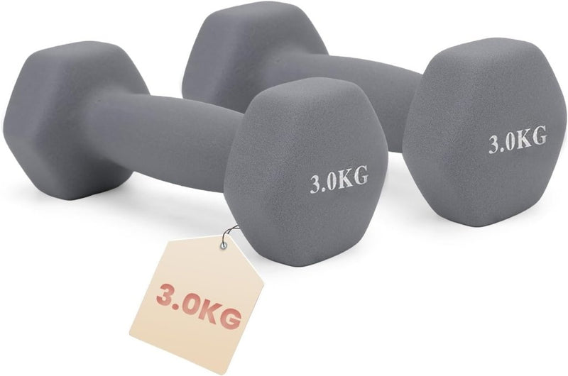 Laad afbeelding in Galerijviewer, Dumbbells set van 2 x 1 kg met antislip grip - happygetfit.com
