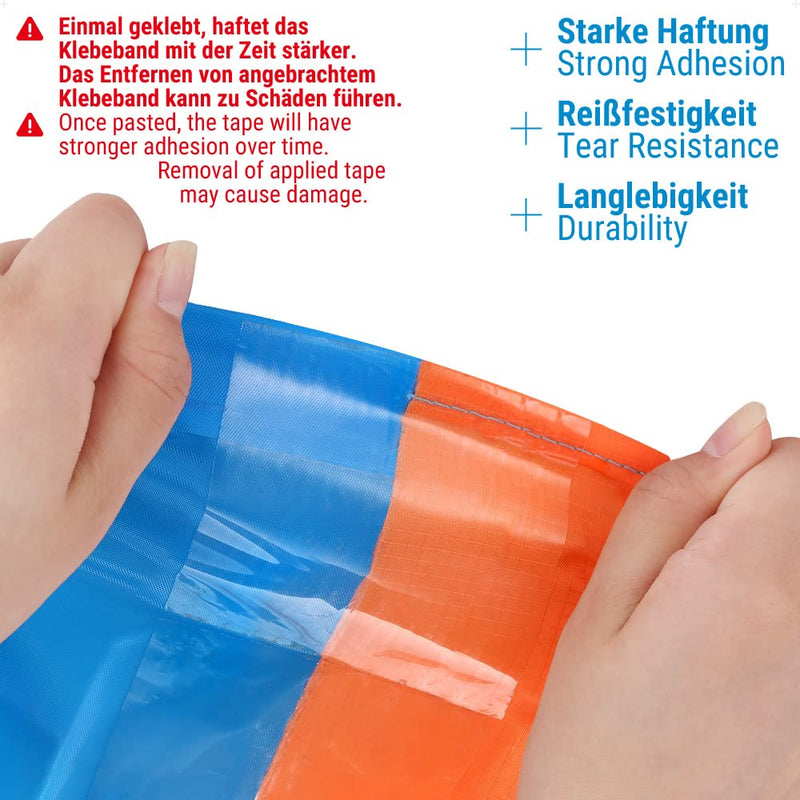 Load image into Gallery viewer, ecooe Reparatietape voor tenten, 8 cm x 5 m, reparatietape, professioneel, waterdicht, transparant, voor het repareren van luifels, tent, pvc-coating, paviljoen, vrachtwagenzeil - happygetfit.com
