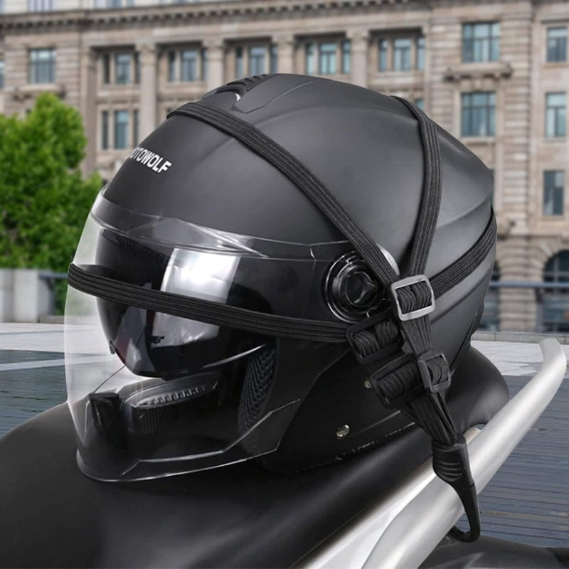 Load image into Gallery viewer, Elastische bagagespanners met haken en bagagenet – 3-delig - happygetfit.com
