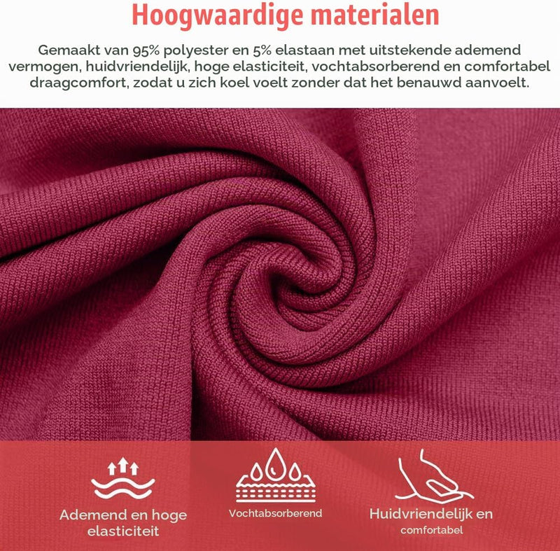 Bild im Galerie-Viewer laden, Elastische haarbanden dames 4 stuks van zachte polyesterstof met brede pasvorm voor yoga en fitness – sporthaarbanden – tulbandhoofdbanden - happygetfit.com
