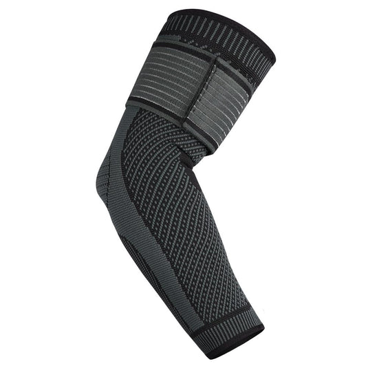 Elleboogbandage met verstelbare compressieriem van ademend nylon en elastaan voor sport en dagelijks gebruik – elleboogsteun – tennisarmbandage - happygetfit.com