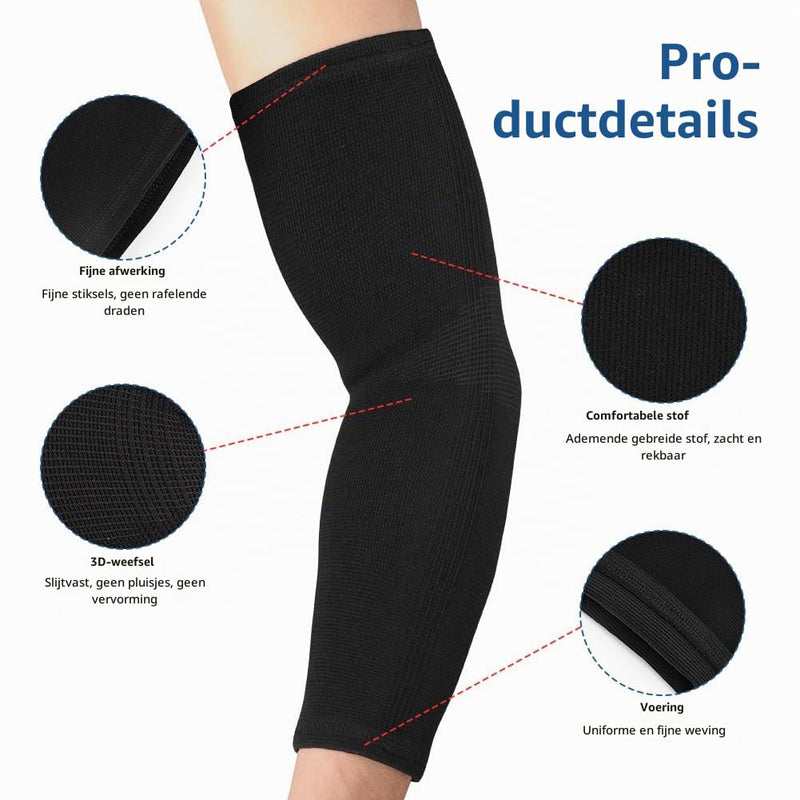 Charger l’image dans la visionneuse de galerie, Elleboogbandage met verstelbare compressieriem van ademend nylon en elastaan voor sport en dagelijks gebruik – elleboogsteun – tennisarmbandage - happygetfit.com
