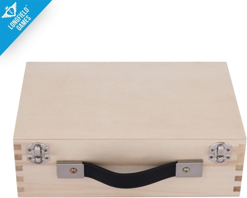 Laad afbeelding in Galerijviewer, Engelhart - 010208 - Boulesballen set een mooie Luxe houten boulekoffer - jeu de boules 2x3 stalen ballen - 720g - Petanque - happygetfit.com
