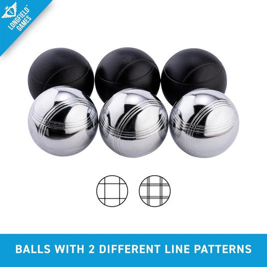 Engelhart - 010208 - Boulesballen set een mooie Luxe houten boulekoffer - jeu de boules 2x3 stalen ballen - 720g - Petanque - happygetfit.com