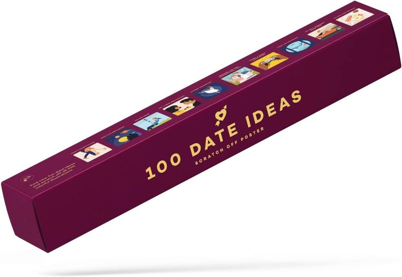 Load image into Gallery viewer, Enno Vatti 100 Dates Scratch Off Poster - Ultimate Adventure Challenge for Couples - Fun Bucket List Scratch Off Ideas for Date Night, Anniversary, Valentine's Day - 16.5"x23.4" Date Night Scratch Off - happygetfit.com
