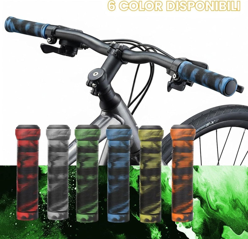 Laad afbeelding in Galerijviewer, Ergonomische fietshandvatten 20-22 mm met einddoppen - happygetfit.com
