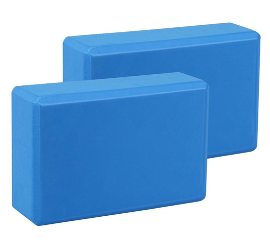 EXERZ Yoga Blocks 2 pack, Gym Blocks, Exercise Workout Fitness Bricks, Pilates Stretch Handstand Non-Slip - happygetfit.com