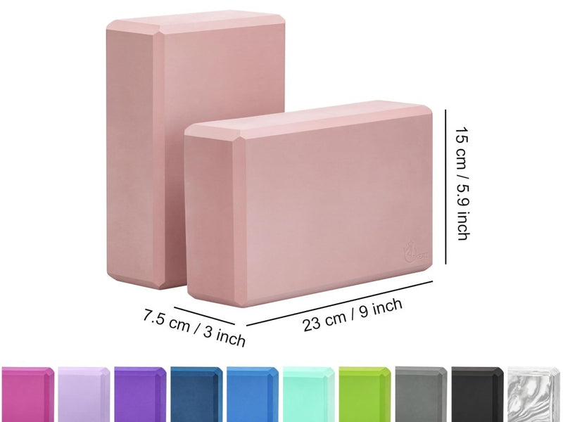 Laad afbeelding in Galerijviewer, EXERZ Yoga Blocks 2 pack, Gym Blocks, Exercise Workout Fitness Bricks, Pilates Stretch Handstand Non-Slip - happygetfit.com
