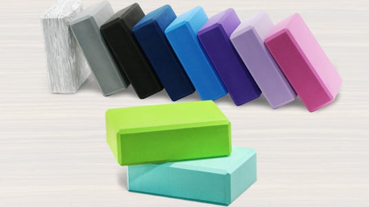 EXERZ Yoga Blocks 2 pack, Gym Blocks, Exercise Workout Fitness Bricks, Pilates Stretch Handstand Non-Slip - happygetfit.com