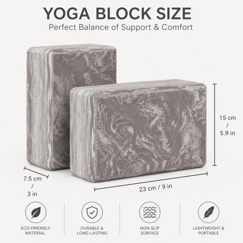 Laad afbeelding in Galerijviewer, EXERZ Yoga Blocks 2 pack, Gym Blocks, Exercise Workout Fitness Bricks, Pilates Stretch Handstand Non-Slip - happygetfit.com
