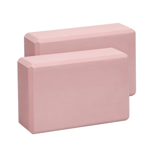EXERZ Yoga Blocks 2 pack, Gym Blocks, Exercise Workout Fitness Bricks, Pilates Stretch Handstand Non-Slip - happygetfit.com