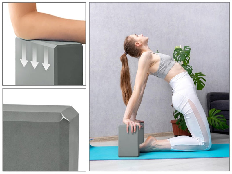 Laad afbeelding in Galerijviewer, EXERZ Yoga Blocks 2 pack, Gym Blocks, Exercise Workout Fitness Bricks, Pilates Stretch Handstand Non-Slip - happygetfit.com
