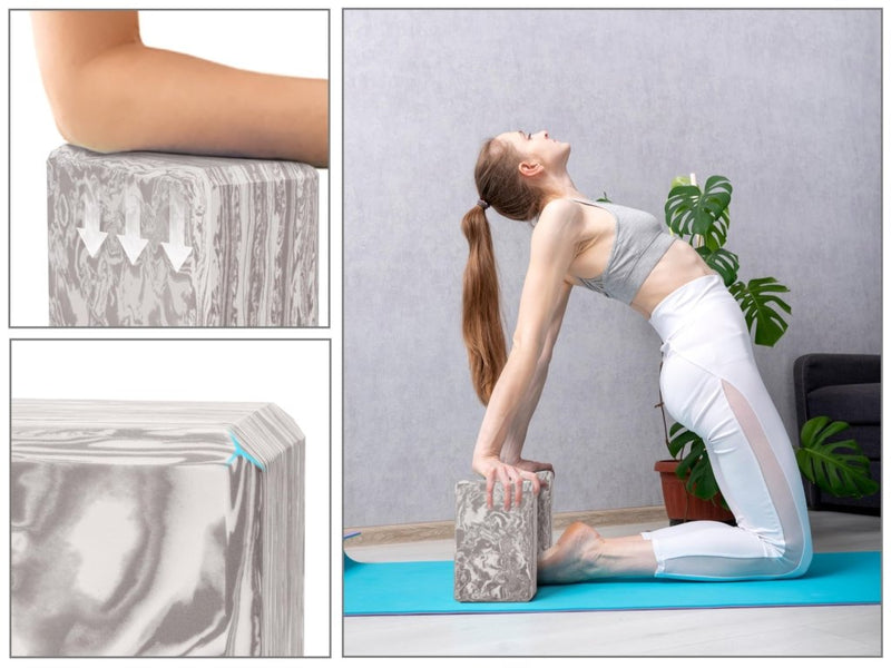 Laad afbeelding in Galerijviewer, EXERZ Yoga Blocks 2 pack, Gym Blocks, Exercise Workout Fitness Bricks, Pilates Stretch Handstand Non-Slip - happygetfit.com
