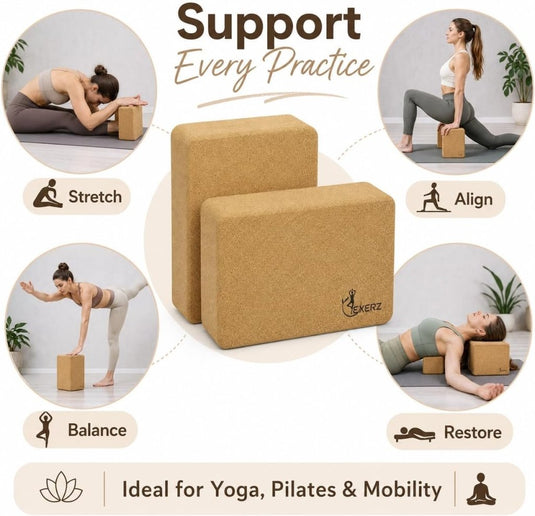 EXERZ Yoga Blokken 2 stks Gym Bricks - happygetfit.com