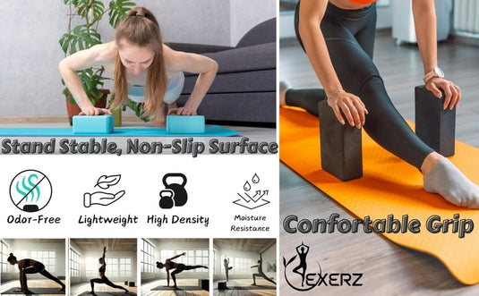 EXERZ Yoga Blokken 2 stks Gym Bricks - happygetfit.com
