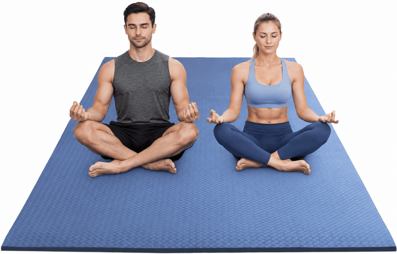 Load image into Gallery viewer, Extra grote fitnessmat TPE antislip 200 x 130 cm - happygetfit.com
